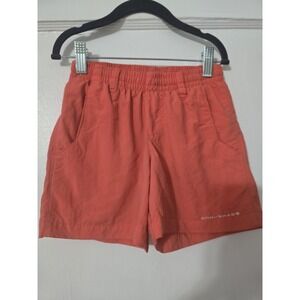 Columbia PFG Omni Shade‎ Swim Trunks Shorts Orange Salmon Boys Youth XXS (4/5)